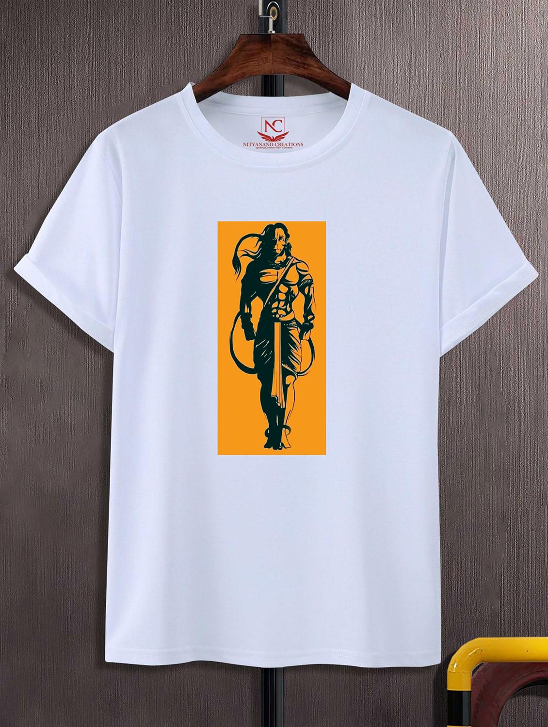 unisex white graphic printed t-shirt - 20823967 -  Zoom Image - 0