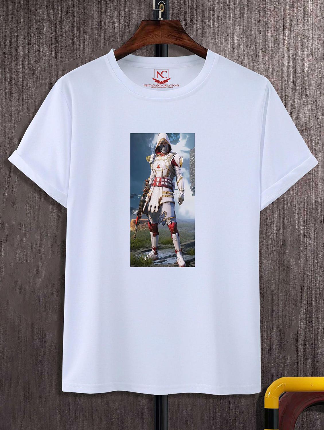 unisex white graphic printed t-shirt - 20823968 -  Zoom Image - 0