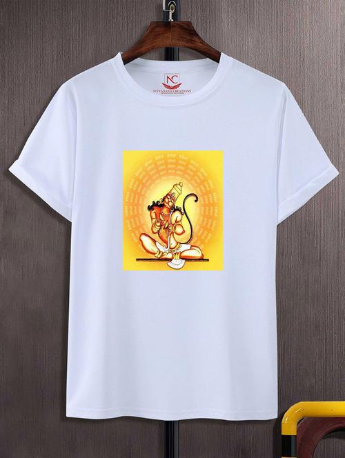 unisex white graphic printed t-shirt - 20823969 - Standard Image - 0