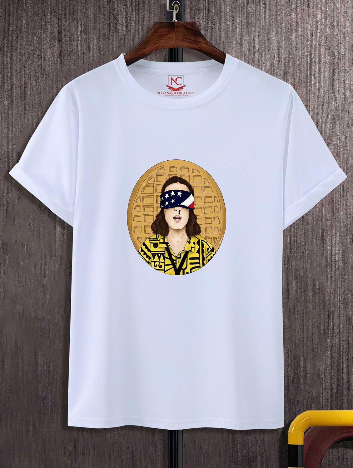 unisex white graphic printed t-shirt - 20823974 - Zoom Image - 0