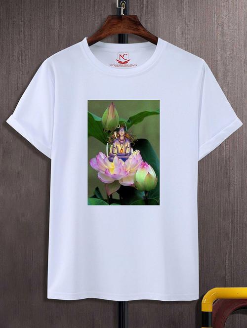 unisex white graphic printed t-shirt - 20823977 -  Standard Image - 0