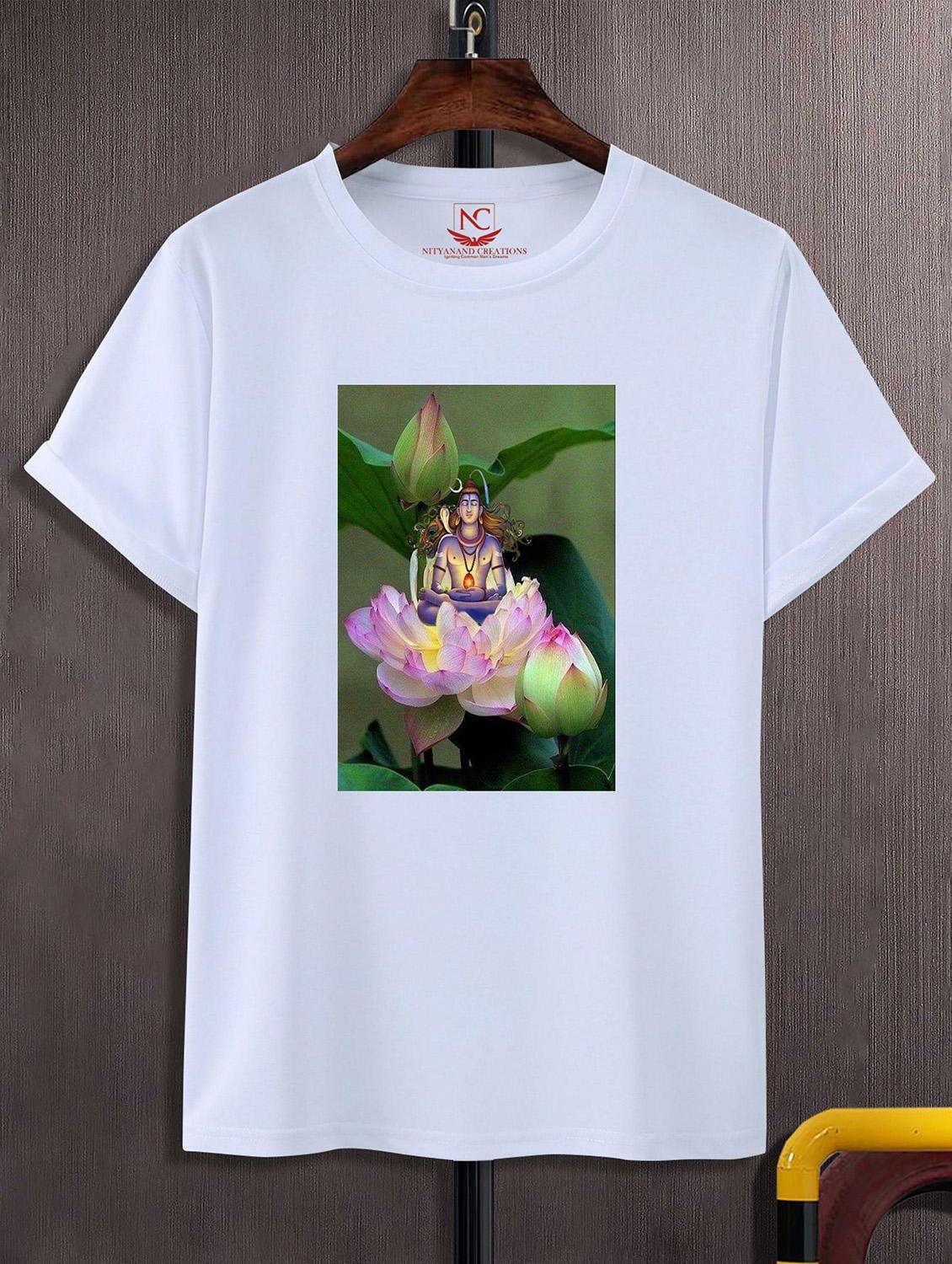 unisex white graphic printed t-shirt - 20823977 -  Zoom Image - 0