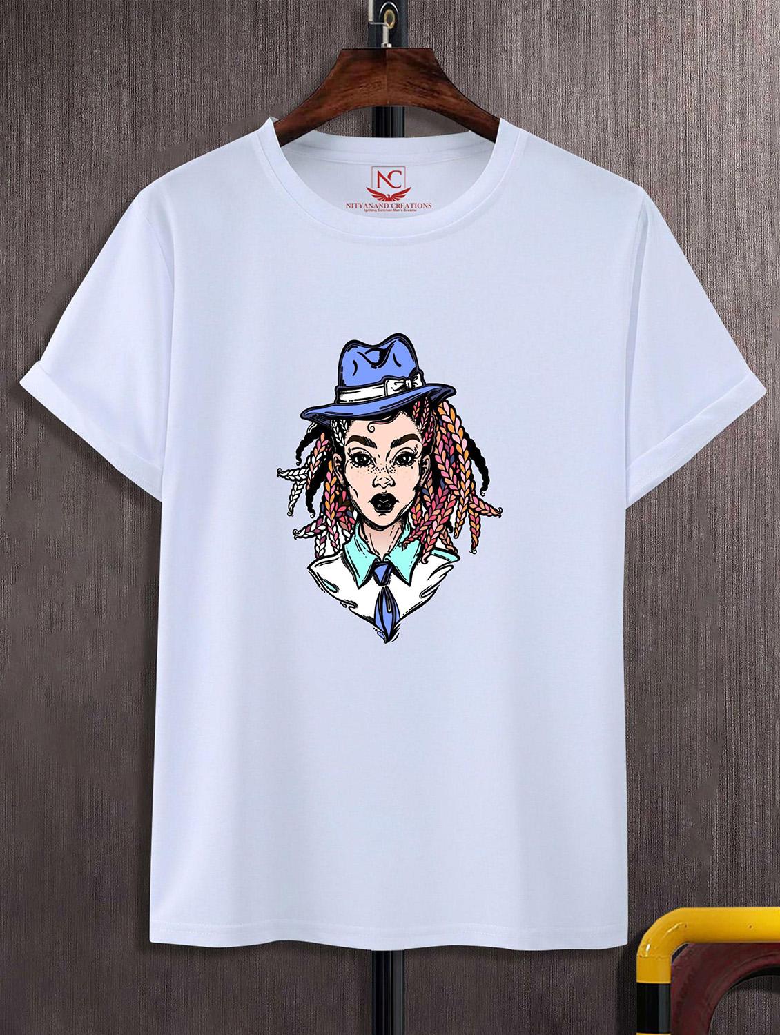 unisex white graphic printed t-shirt - 20823983 - Zoom Image - 0