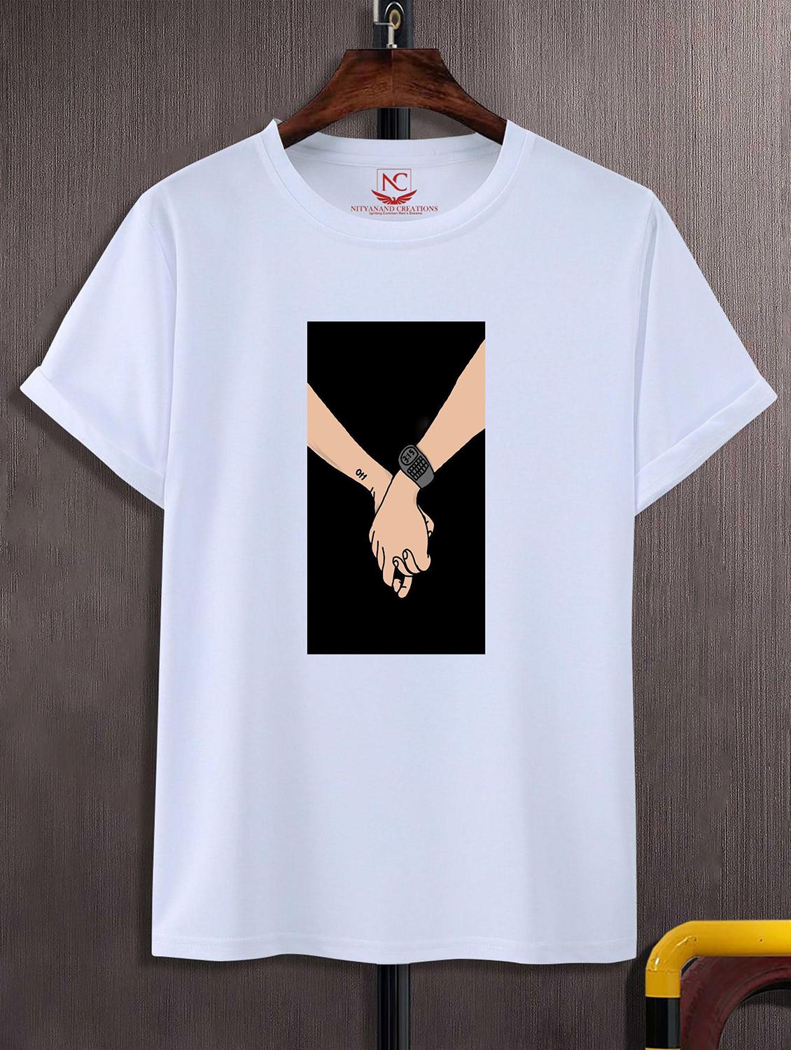 unisex white graphic printed t-shirt - 20823994 - Zoom Image - 0