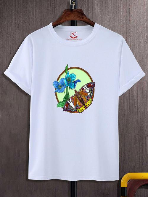 unisex white graphic printed t-shirt - 20824004 - Standard Image - 0