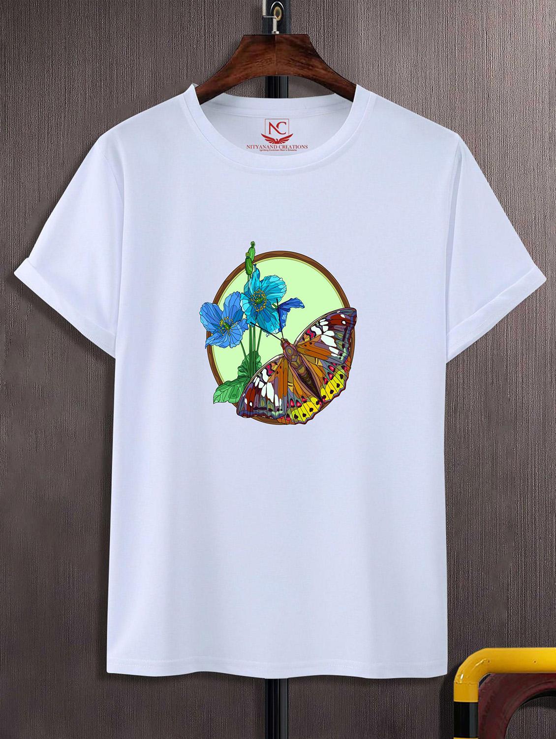 unisex white graphic printed t-shirt - 20824004 - Zoom Image - 0