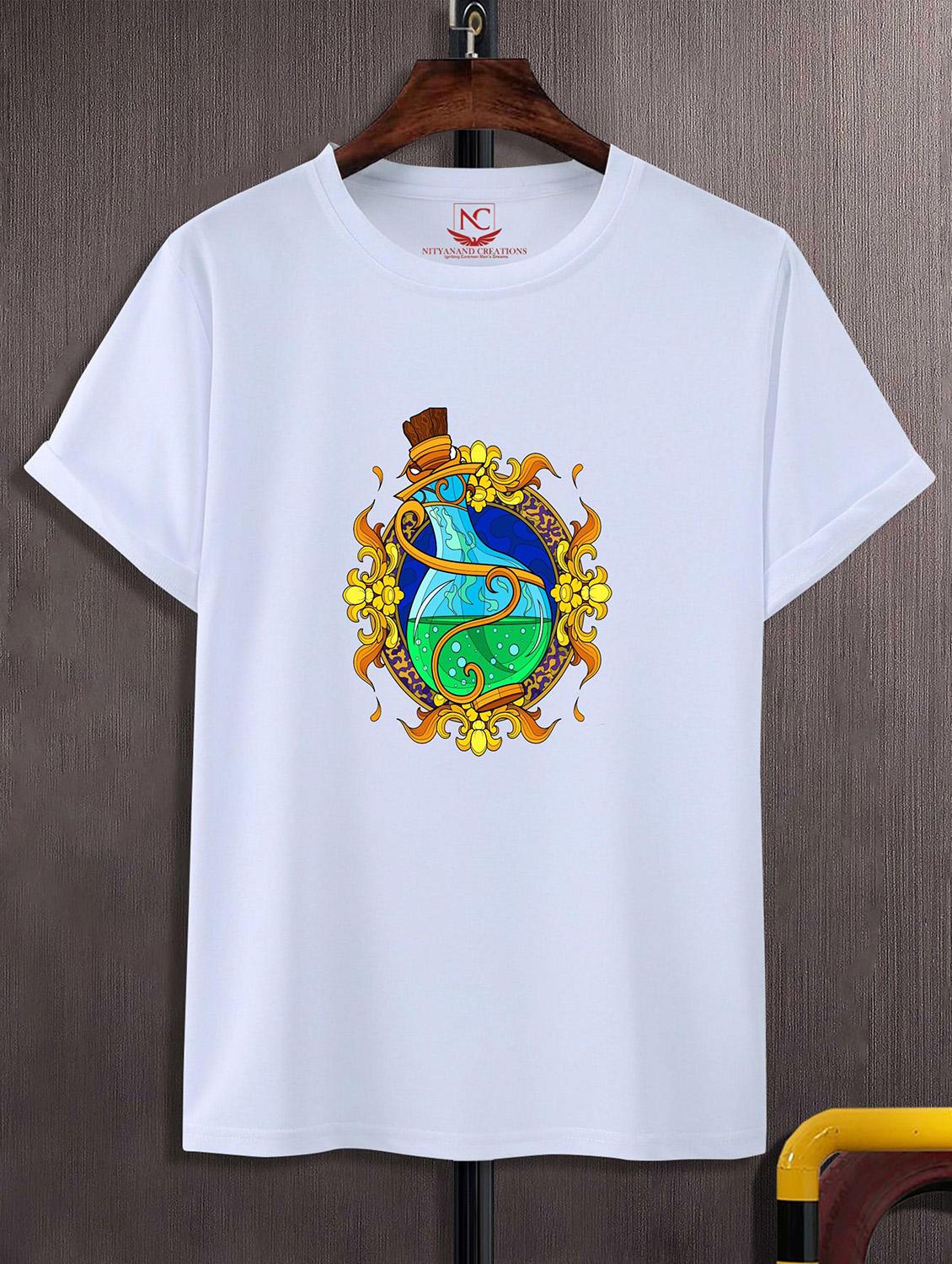 unisex white graphic printed t-shirt - 20824006 -  Zoom Image - 0