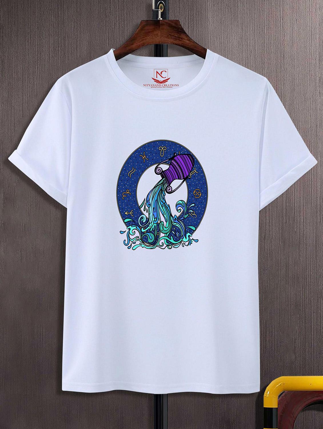 unisex white graphic printed t-shirt - 20824010 - Zoom Image - 0