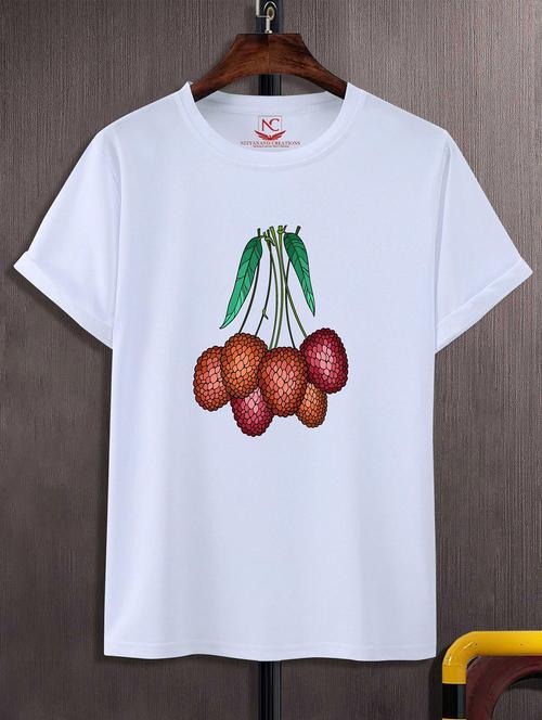 unisex white graphic printed t-shirt - 20824012 - Standard Image - 0