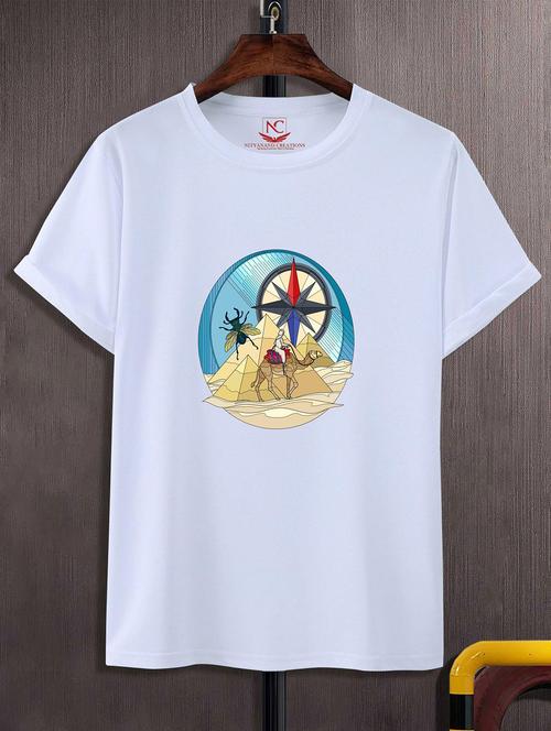 unisex white graphic printed t-shirt - 20824013 -  Standard Image - 0