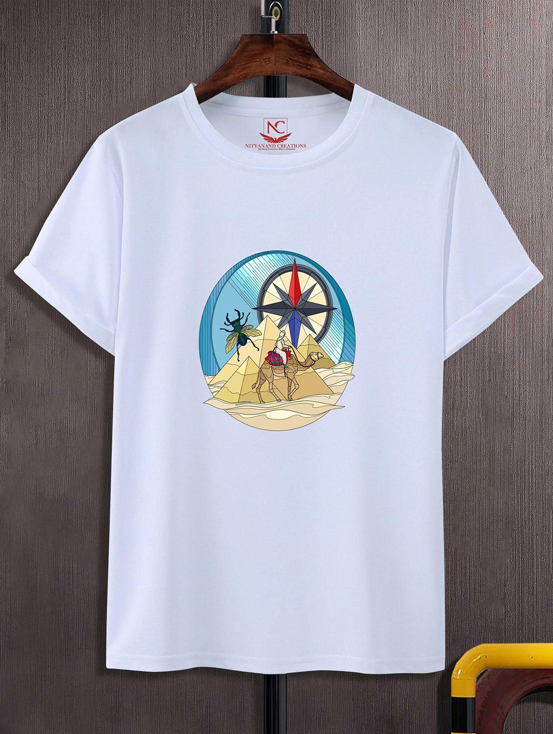 unisex white graphic printed t-shirt - 20824013 -  Zoom Image - 0