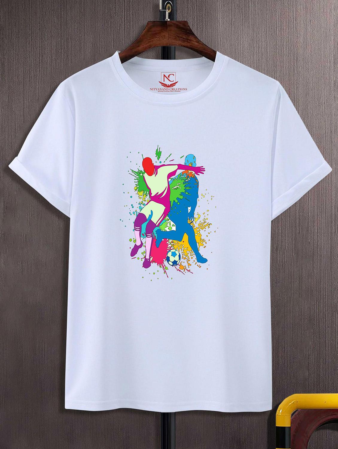 unisex white graphic printed t-shirt - 20824018 -  Zoom Image - 0