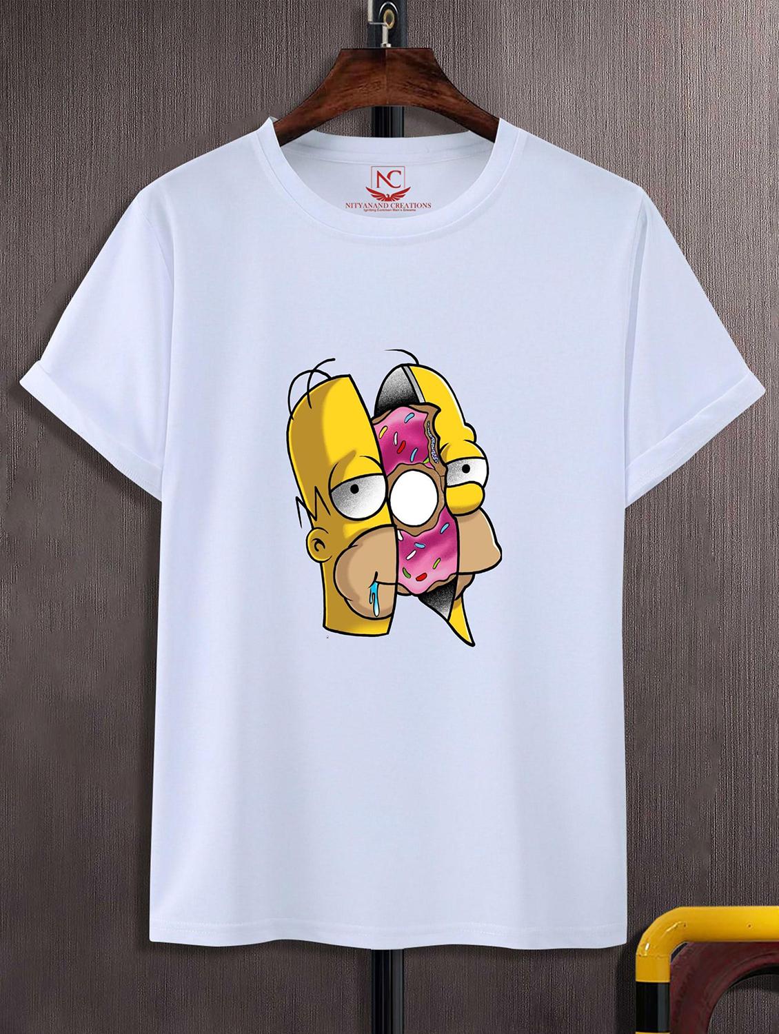 unisex white graphic printed t-shirt - 20824020 - Zoom Image - 0