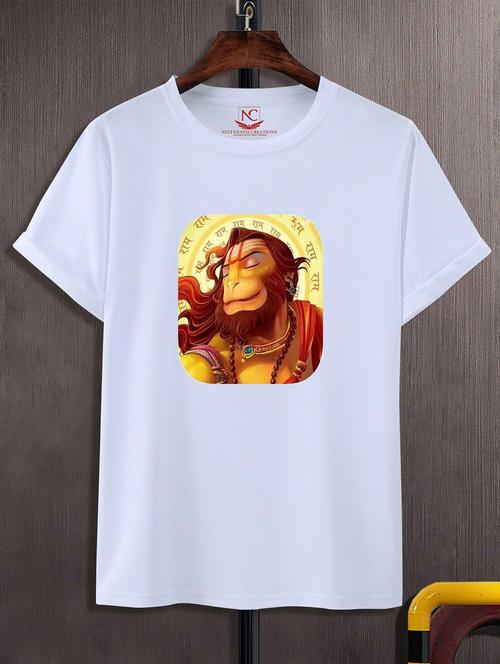 unisex white graphic printed t-shirt - 20824040 - Standard Image - 0