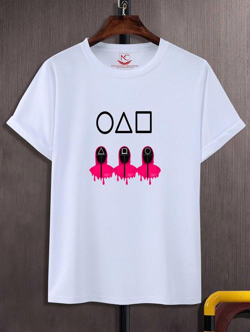 unisex white graphic printed t-shirt - 20824042 - Standard Image - 0
