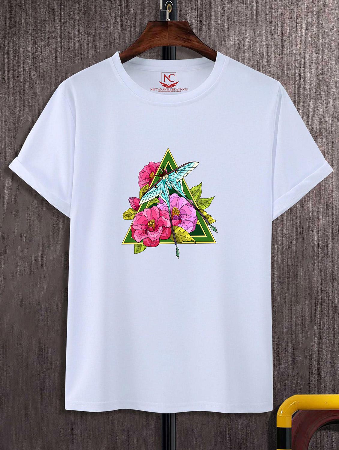 unisex white graphic printed t-shirt - 20824045 - Zoom Image - 0