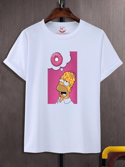 unisex white graphic printed t-shirt - 20824053 - Standard Image - 0