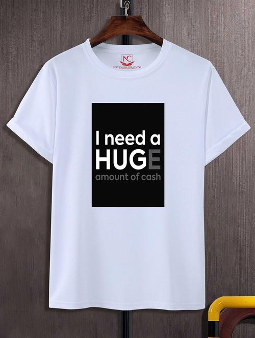 unisex white graphic printed t-shirt - 20824054 - Standard Image - 0