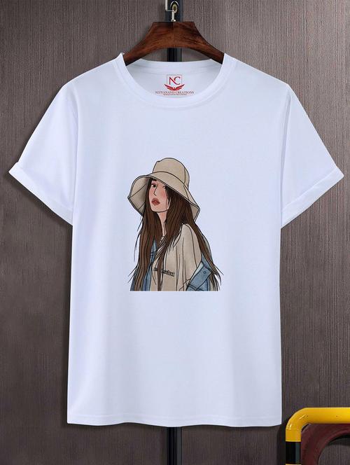 unisex white graphic printed t-shirt - 20824059 -  Standard Image - 0