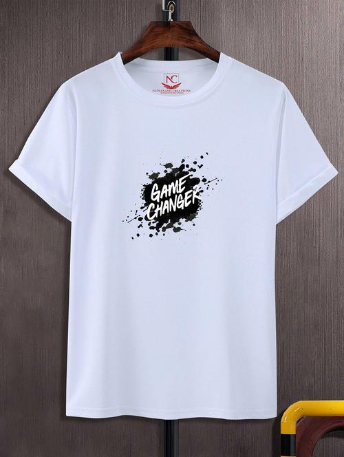 unisex white graphic printed t-shirt - 20824061 -  Standard Image - 0