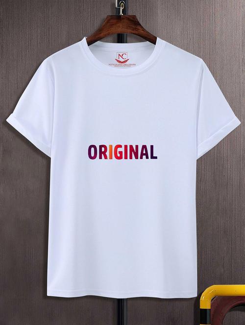 unisex white graphic printed t-shirt - 20824064 -  Standard Image - 0