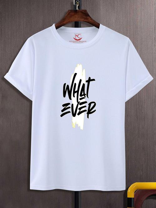 unisex white graphic printed t-shirt - 20824065 - Standard Image - 0