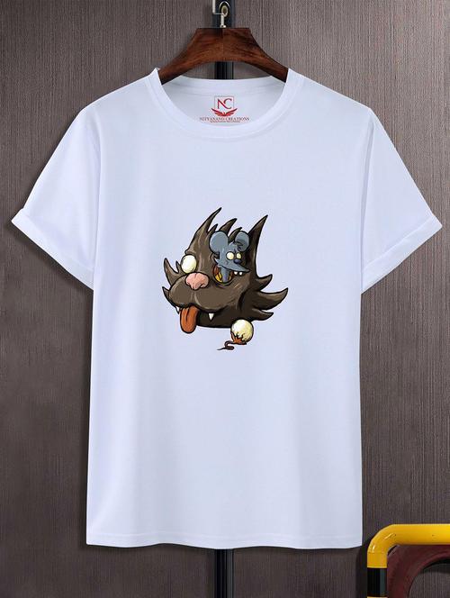unisex white graphic printed t-shirt - 20824067 - Standard Image - 0