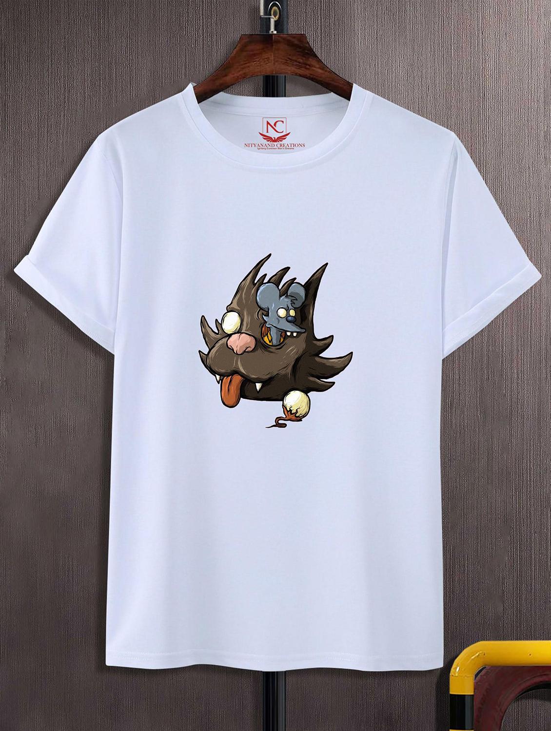 unisex white graphic printed t-shirt - 20824067 - Zoom Image - 0