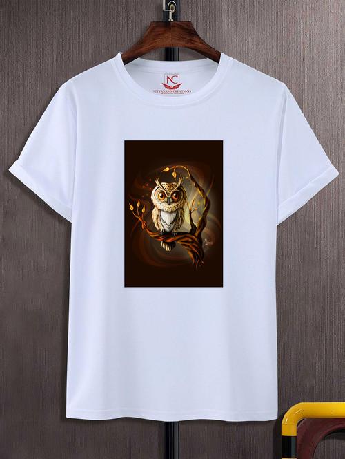 unisex white graphic printed t-shirt - 20824069 -  Standard Image - 0