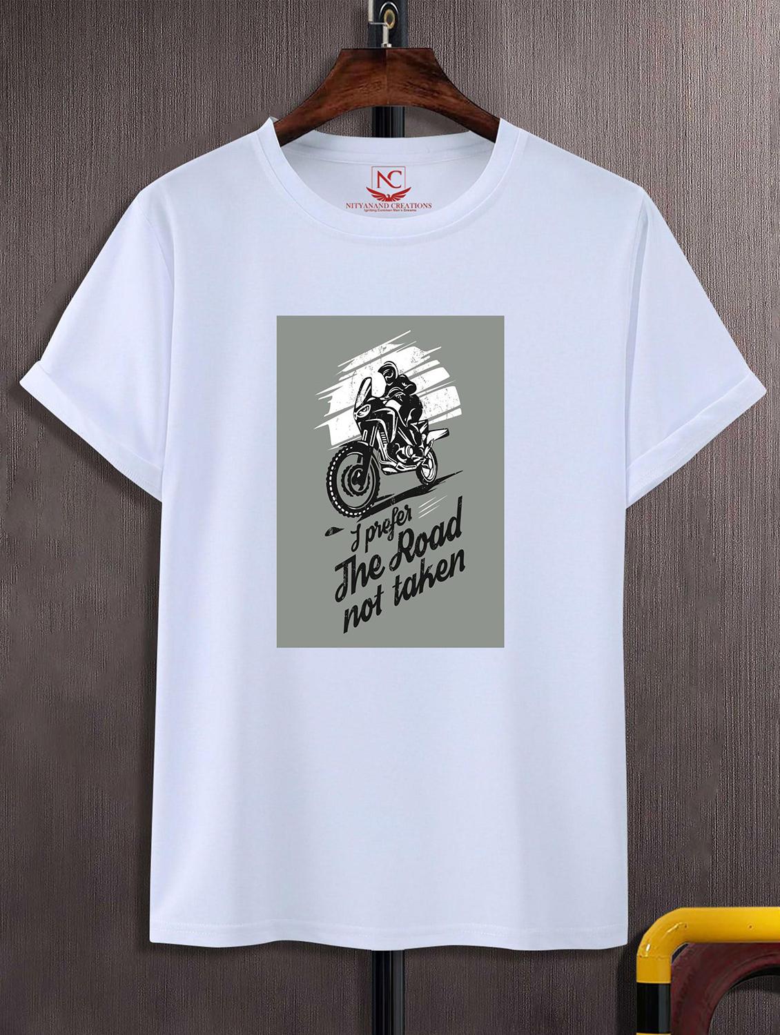 unisex white graphic printed t-shirt - 20824071 -  Zoom Image - 0