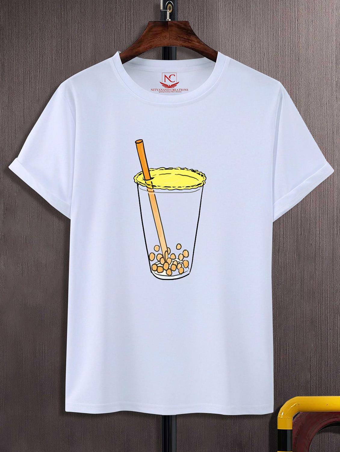 unisex white graphic printed t-shirt - 20824100 - Zoom Image - 0