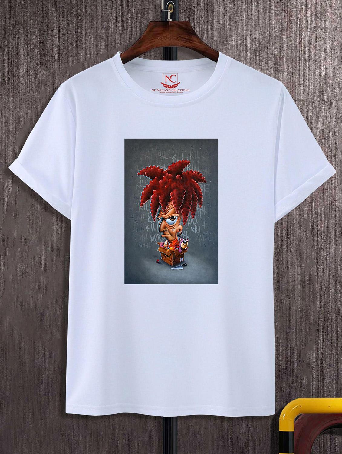 unisex white graphic printed t-shirt - 20824101 - Zoom Image - 0