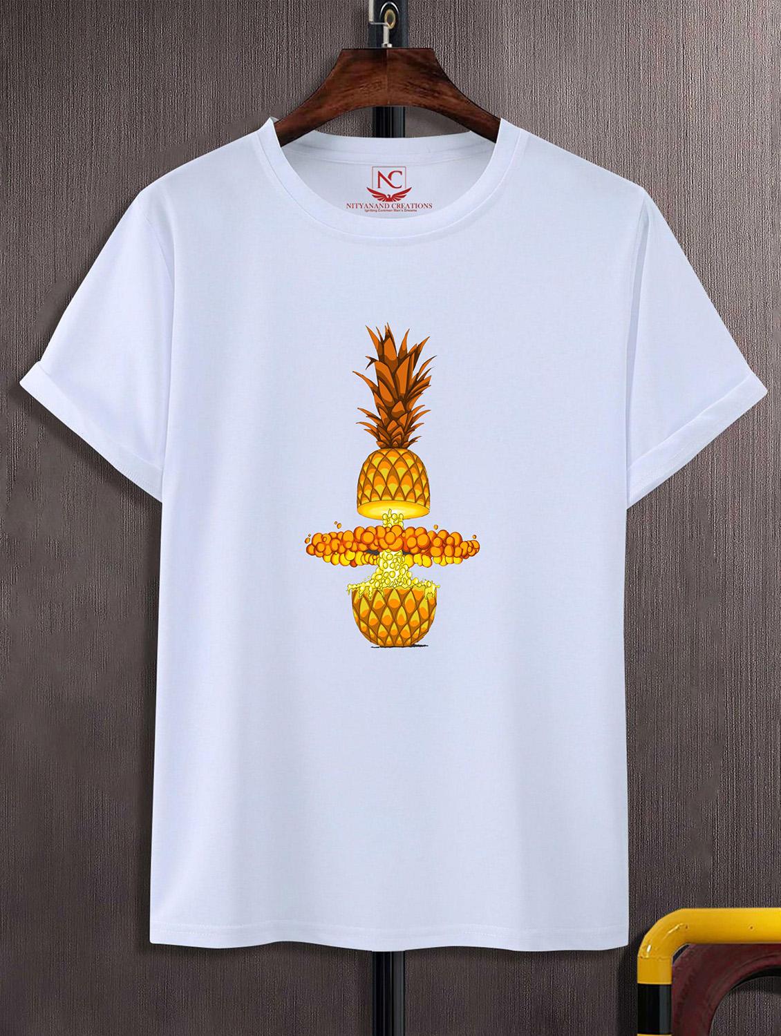 unisex white graphic printed t-shirt - 20824103 - Zoom Image - 0