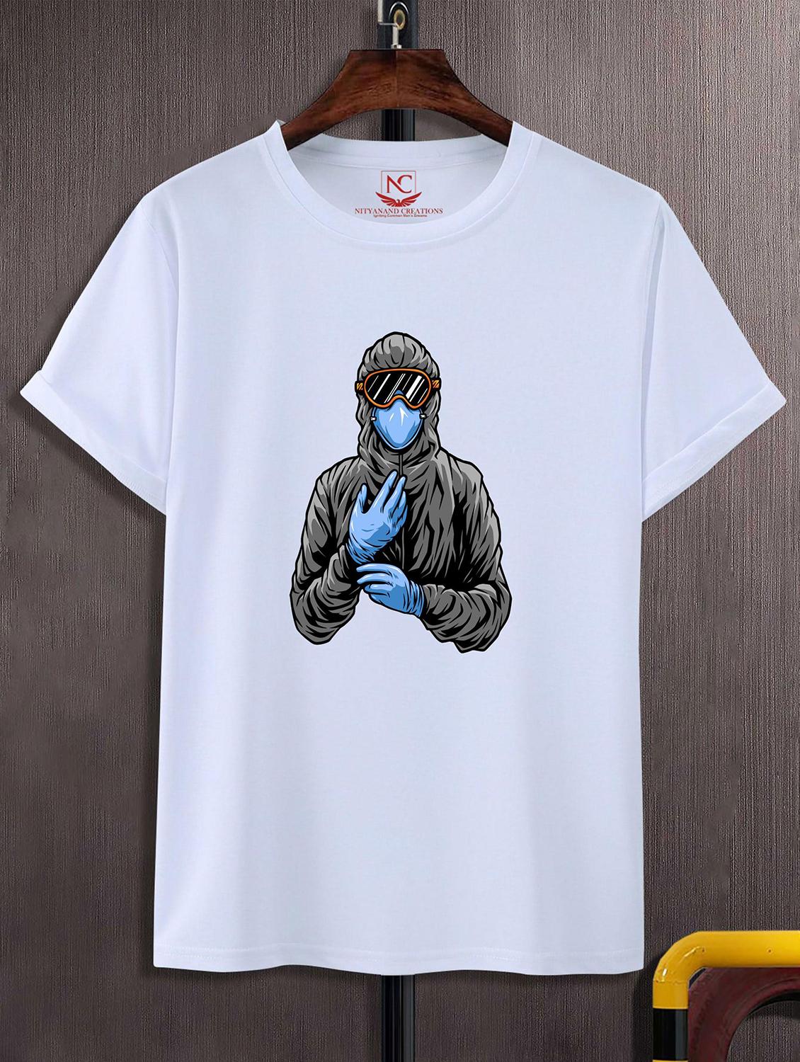 unisex white graphic printed t-shirt - 20824108 - Zoom Image - 0