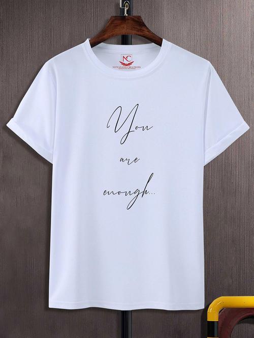 unisex white graphic printed t-shirt - 20824111 -  Standard Image - 0