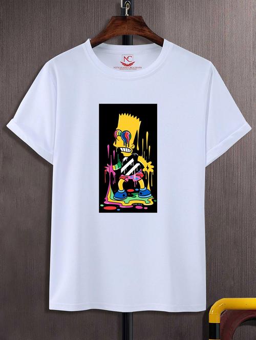 unisex white graphic printed t-shirt - 20824116 -  Standard Image - 0