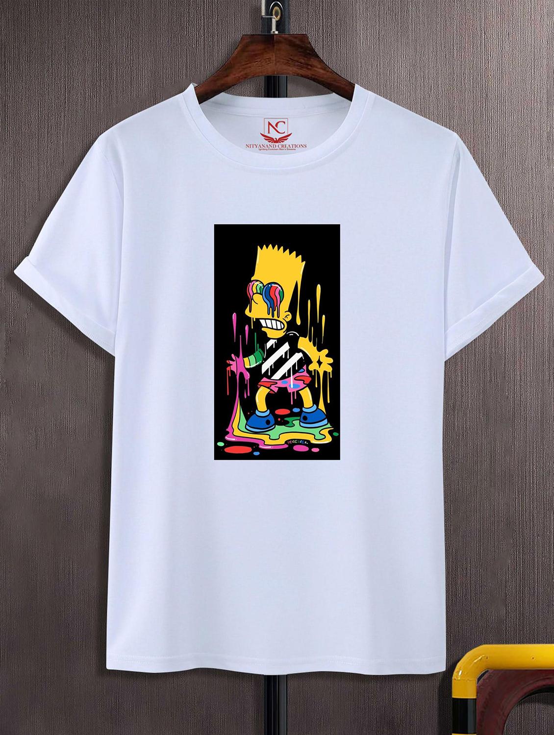 unisex white graphic printed t-shirt - 20824116 -  Zoom Image - 0