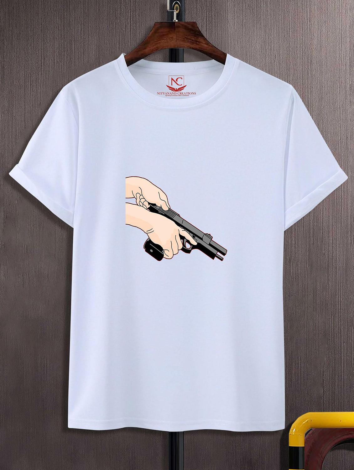 unisex white graphic printed t-shirt - 20824121 -  Zoom Image - 0