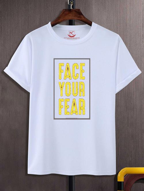 unisex white graphic printed t-shirt - 20824123 - Standard Image - 0