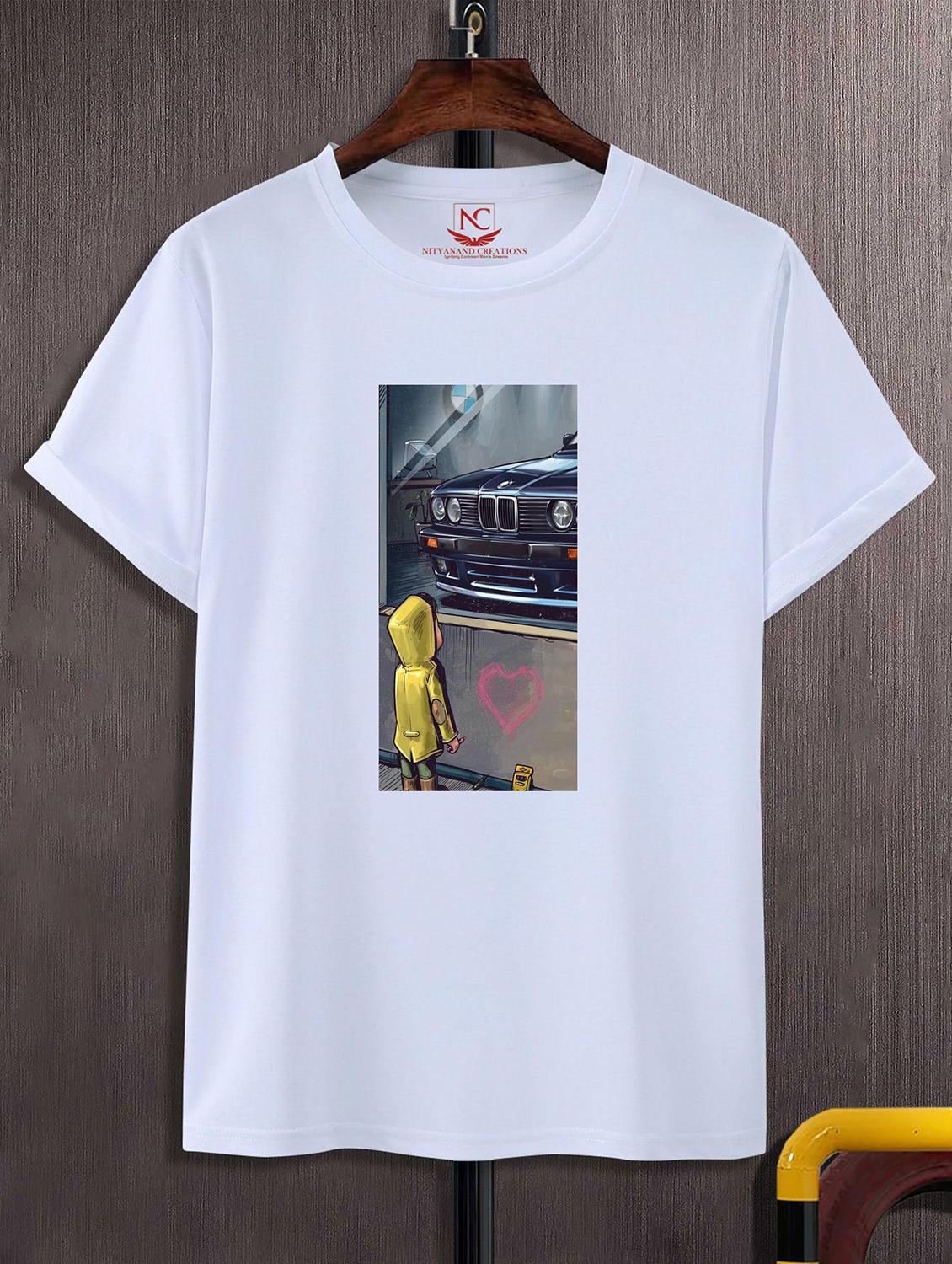 unisex white graphic printed t-shirt - 20824128 -  Zoom Image - 0