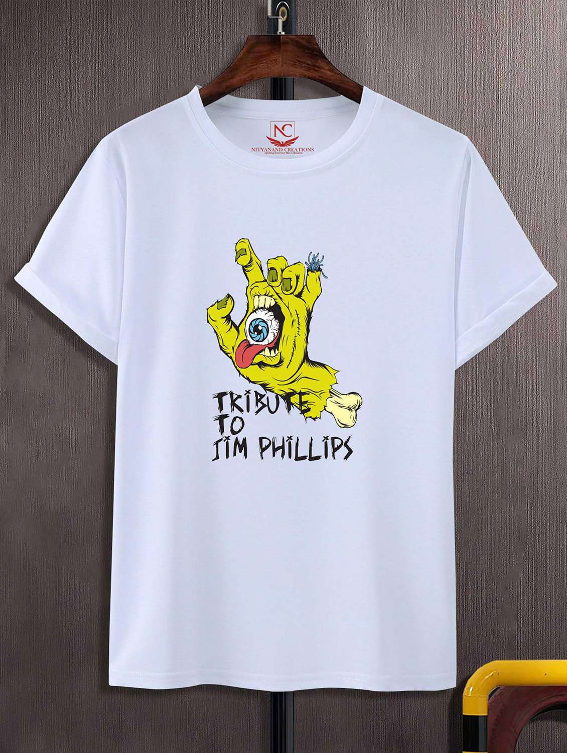 unisex white graphic printed t-shirt - 20824144 - Zoom Image - 0