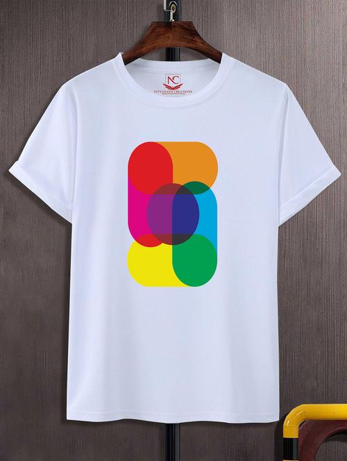 unisex white graphic printed t-shirt - 20824151 -  Standard Image - 0