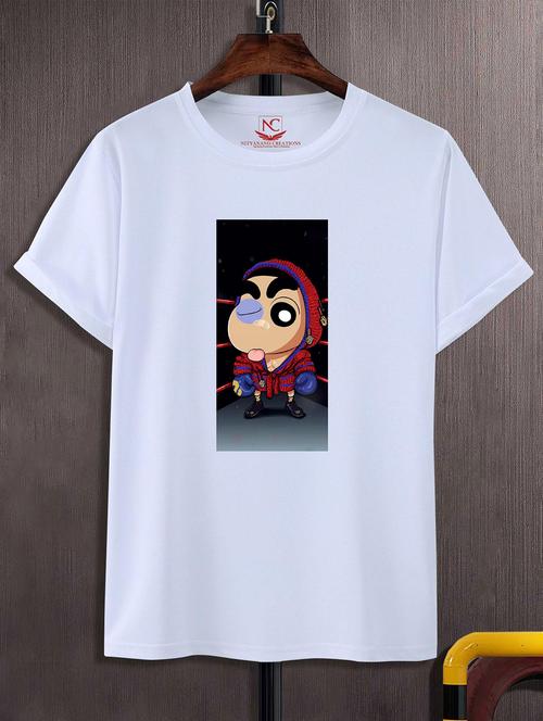 unisex white graphic printed t-shirt - 20824157 - Standard Image - 0