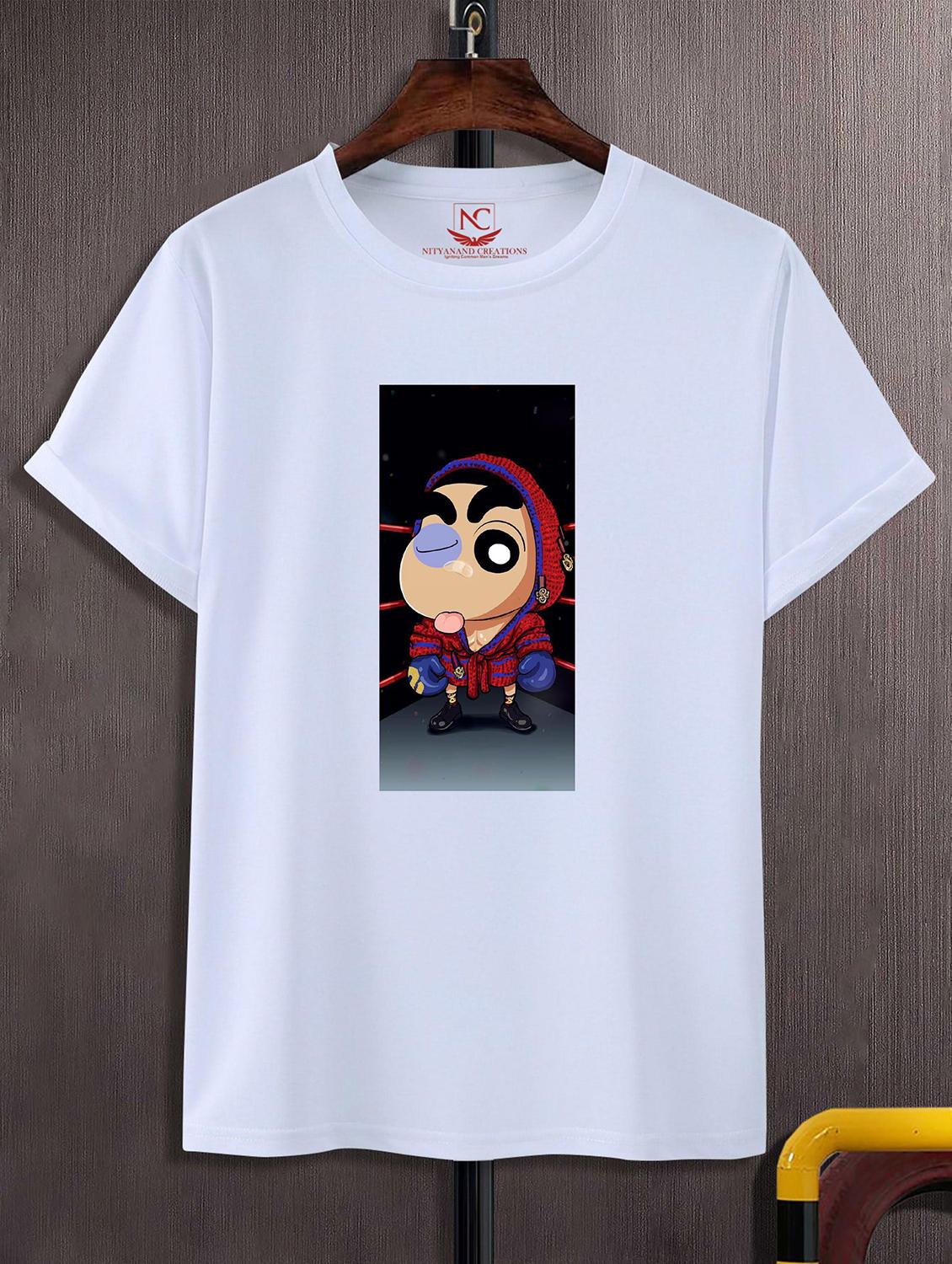 unisex white graphic printed t-shirt - 20824157 - Zoom Image - 0