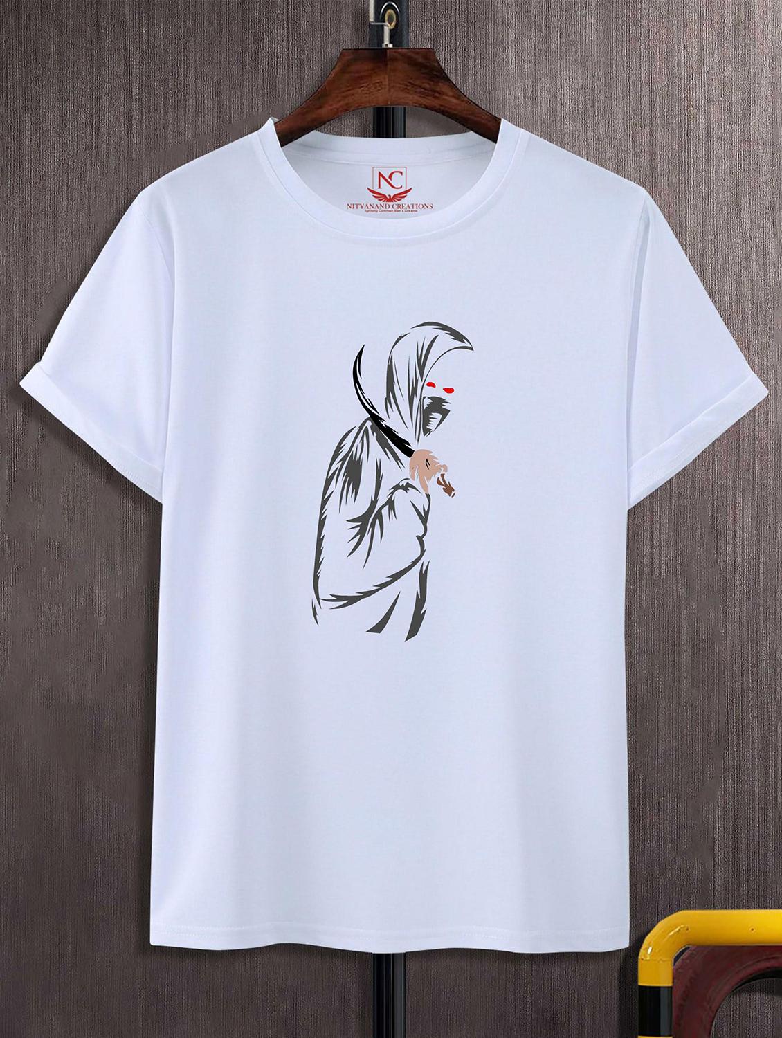 unisex white graphic printed t-shirt - 20824171 - Zoom Image - 0