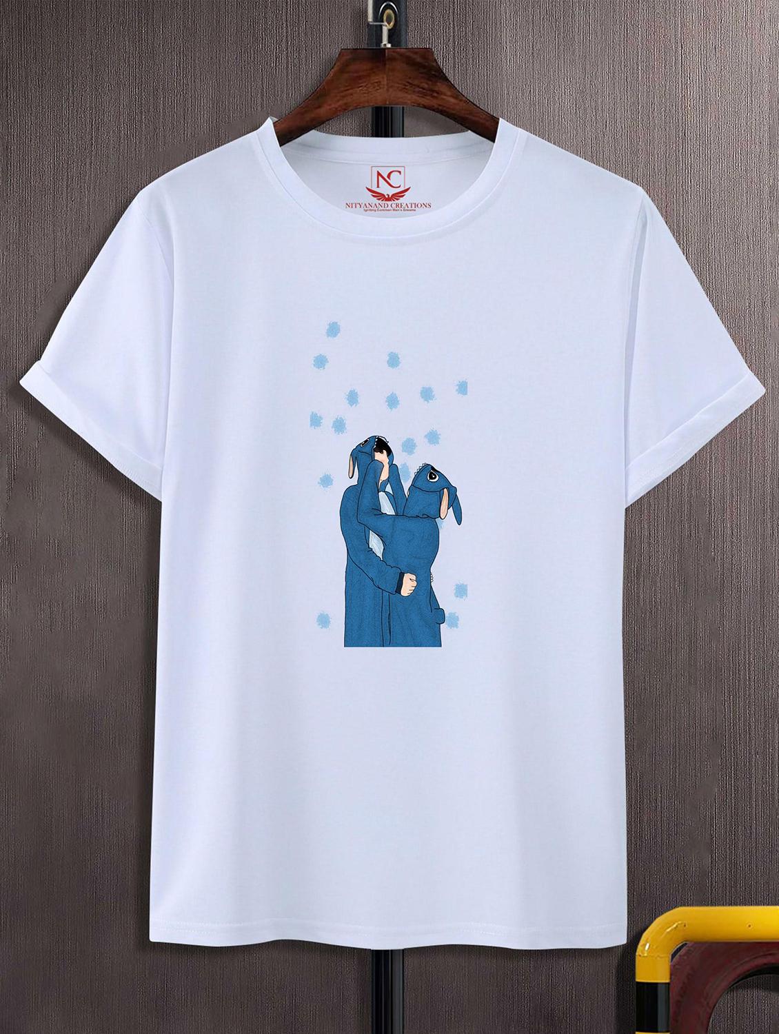 unisex white graphic printed t-shirt - 20824182 - Zoom Image - 0