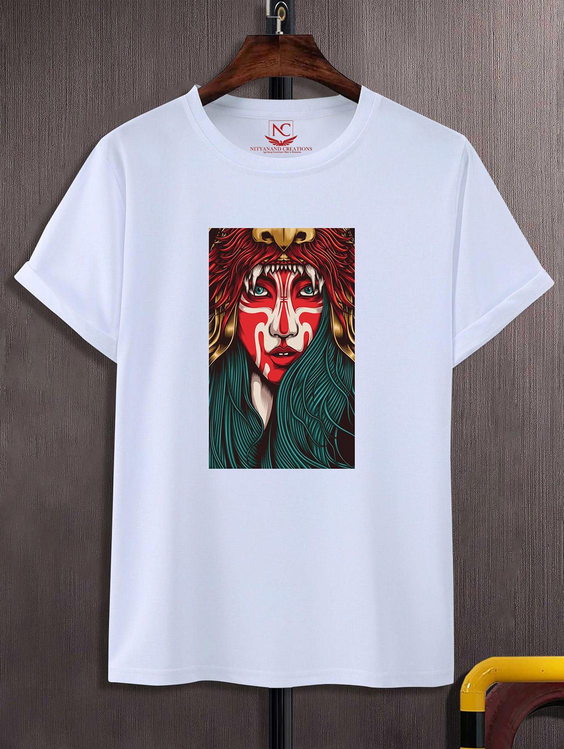 unisex white graphic printed t-shirt - 20824188 -  Zoom Image - 0