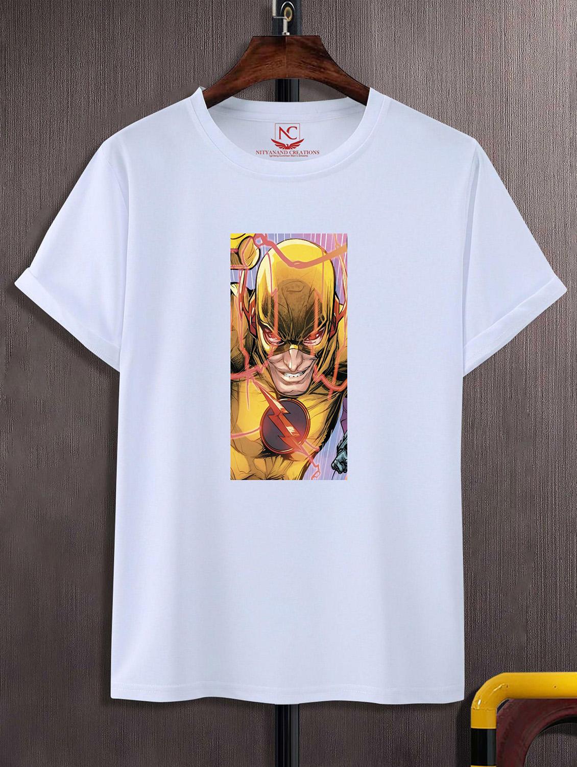 unisex white graphic printed t-shirt - 20824193 - Zoom Image - 0
