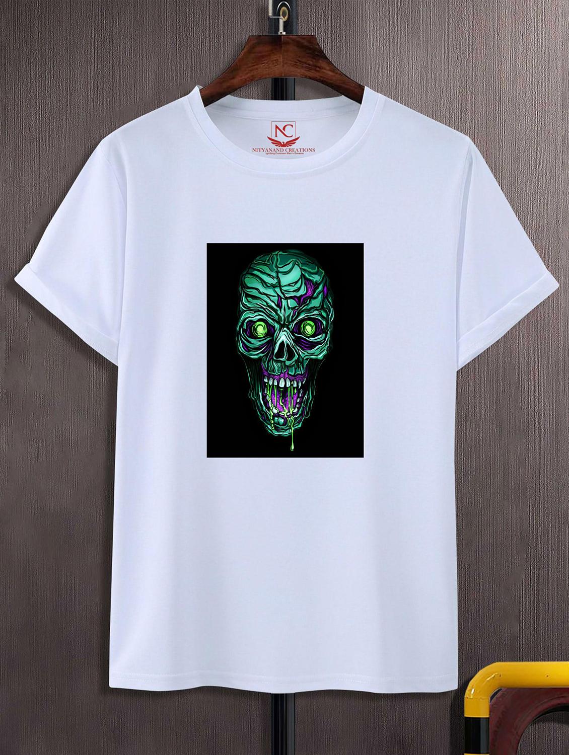 unisex white graphic printed t-shirt - 20824201 - Zoom Image - 0
