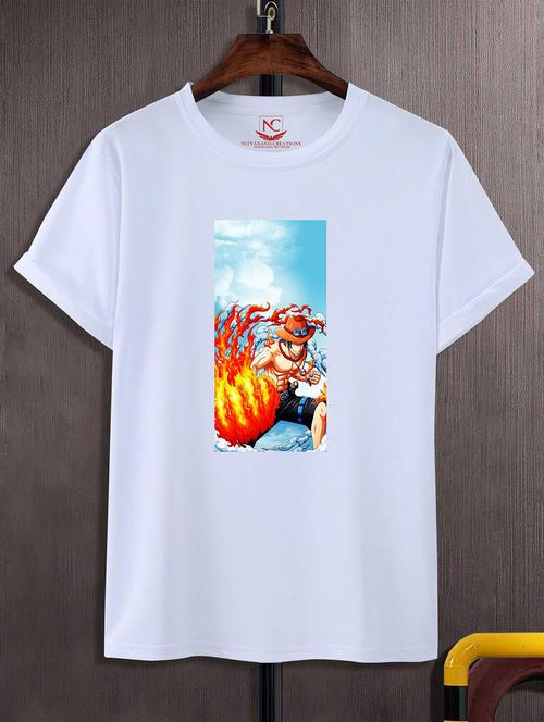unisex white graphic printed t-shirt - 20824202 - Standard Image - 0